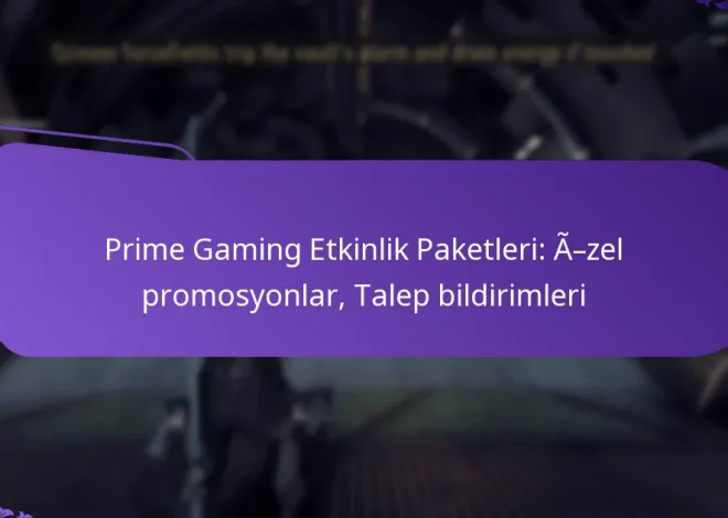 Prime Gaming Etkinlik Paketleri: Özel promosyonlar, Talep bildirimleri