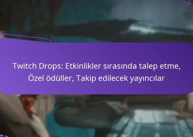 Twitch Drops: Etkinlikler sırasında talep etme, Özel ödüller, Takip edilecek yayıncılar