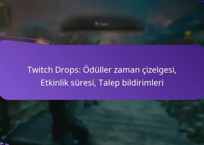 Twitch Drops: Ödüller zaman çizelgesi, Etkinlik süresi, Talep bildirimleri