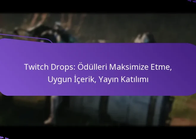 Twitch Drops: Ödülleri Maksimize Etme, Uygun İçerik, Yayın Katılımı